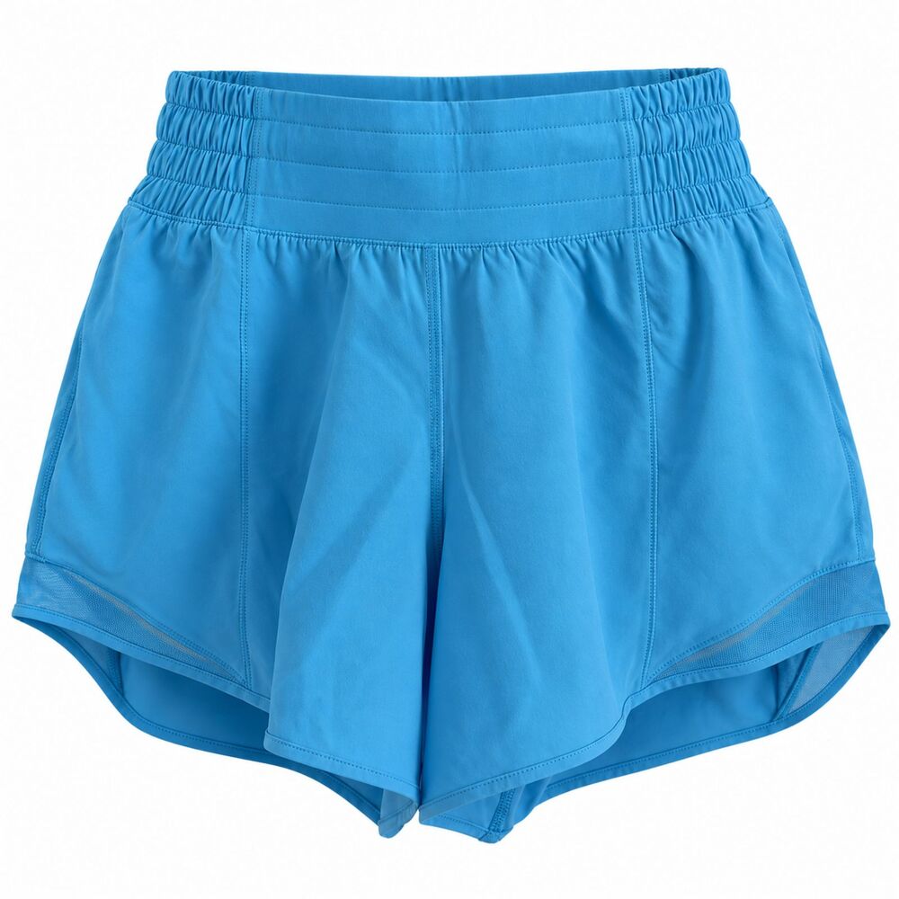 NWT Lululemon Hotty Hot High-Rise Shorts HR Sz 2 4" Kayak Blue Lined Athletic
